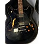 Used Oscar Schmidt Delta King Black Hollow Body Electric Guitar Black
