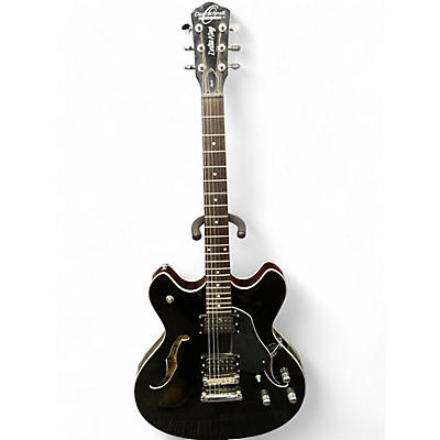 Used Oscar Schmidt Delta King OE-30/BK Black Hollow Body Electric Guitar