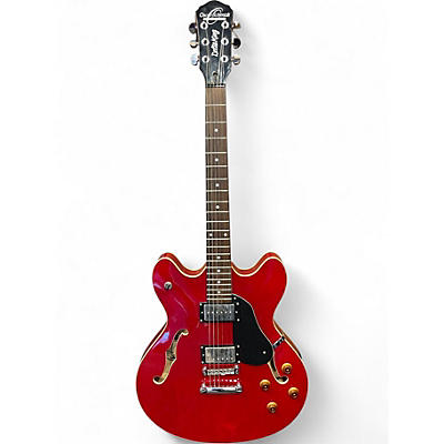 Used Oscar Schmidt Delta King Red Hollow Body Electric Guitar