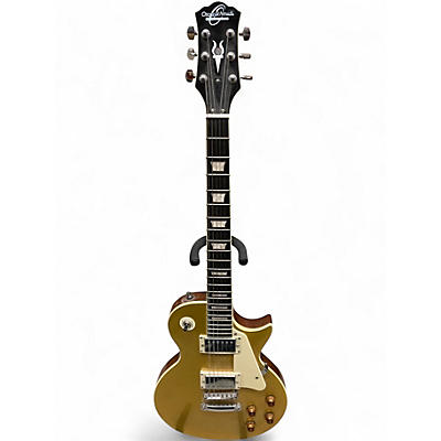 Used Oscar Schmidt Les Paul Metallic Gold Solid Body Electric Guitar