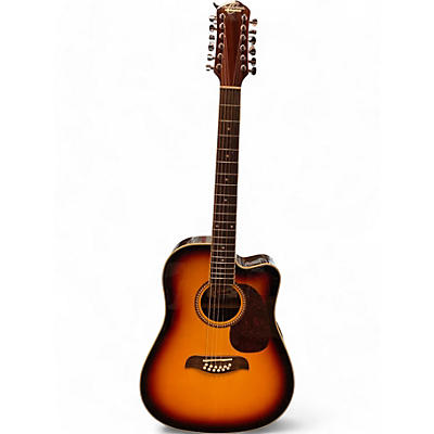 Oscar Schmidt Used Oscar Schmidt OD312CE Tobacco Sunburst 12 String Acoustic Electric Guitar