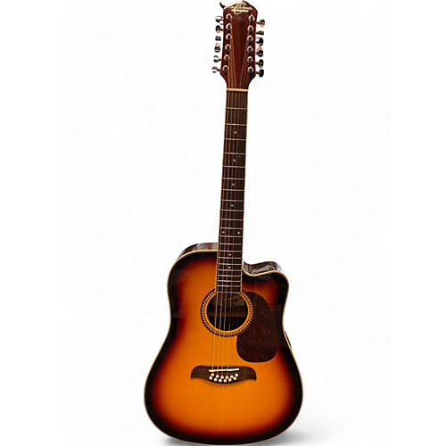 Oscar Schmidt Used Oscar Schmidt OD312CE Tobacco Sunburst 12 String Acoustic Electric Guitar Tobacco Sunburst