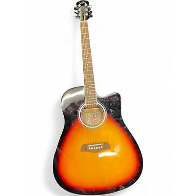 Used Oscar Schmidt OD45CEVSB 2 Tone Sunburst Acoustic Guitar