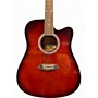 Used Oscar Schmidt Used Oscar Schmidt OD45CRDPAK-W Candy Red Burst Acoustic Guitar Candy Red Burst