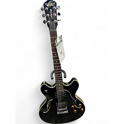 Used Oscar Schmidt OE-30 Delta King Black Hollow Body Electric Guitar