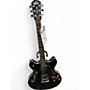Used Oscar Schmidt OE-30 Delta King Black Hollow Body Electric Guitar Black