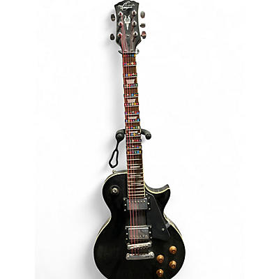 Used Oscar Schmidt OE20 SINGLE CUT GUITAR Black Solid Body Electric Guitar