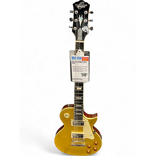 Used Oscar Schmidt OE20G-A-U Gold Top Solid Body Electric Guitar Gold Top