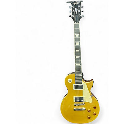 Used Oscar Schmidt OE20G LP Style Gold Top Solid Body Electric Guitar