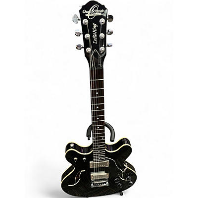 Used Oscar Schmidt OE30 Black Hollow Body Electric Guitar