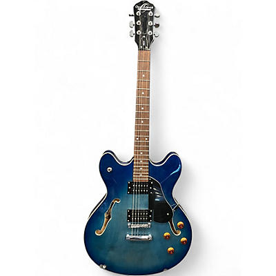 Used Oscar Schmidt OE30 Blue Burst Hollow Body Electric Guitar