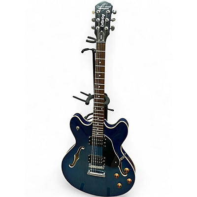 Used Oscar Schmidt OE30 Blue Hollow Body Electric Guitar