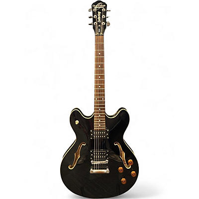 Used Oscar Schmidt OE30 Delta King Black Hollow Body Electric Guitar