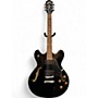 Used Oscar Schmidt OE30 Delta King Black Hollow Body Electric Guitar Black