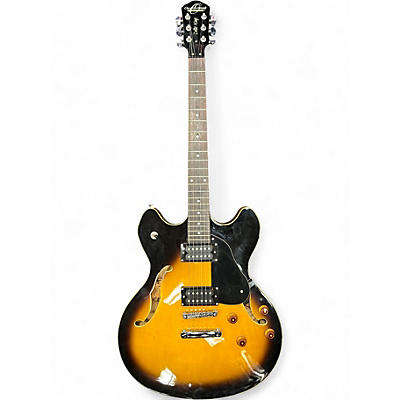 Used Oscar Schmidt OE30 Delta King Tobacco Sunburst Hollow Body Electric Guitar