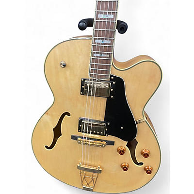 Used Oscar Schmidt OE40 Natural Hollow Body Electric Guitar