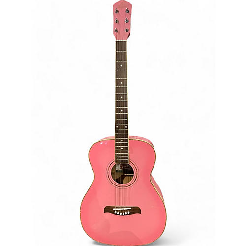 Oscar Schmidt Used Oscar Schmidt OF2P Pink Acoustic Guitar Pink