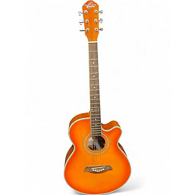 Used Oscar Schmidt OG10CE Cherry Sunburst Acoustic Electric Guitar