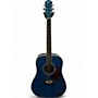 Used Oscar Schmidt OG2 Blue Acoustic Electric Guitar Blue