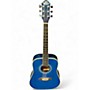 Used Oscar Schmidt OGP-1 Blue Acoustic Guitar Blue