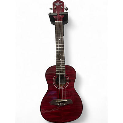 Used Oscar Schmidt OU2FTPB-A RED Ukulele
