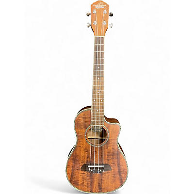 Used Oscar Schmidt OU6LCE Tenor Natural Ukulele