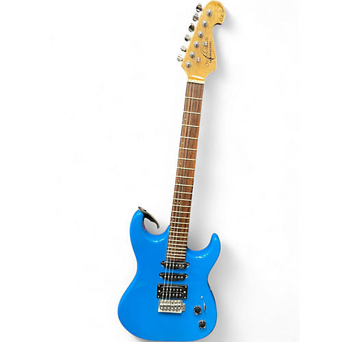 Used Oscar Schmidt OX SERIES Blue Solid Body Electric Guitar Blue