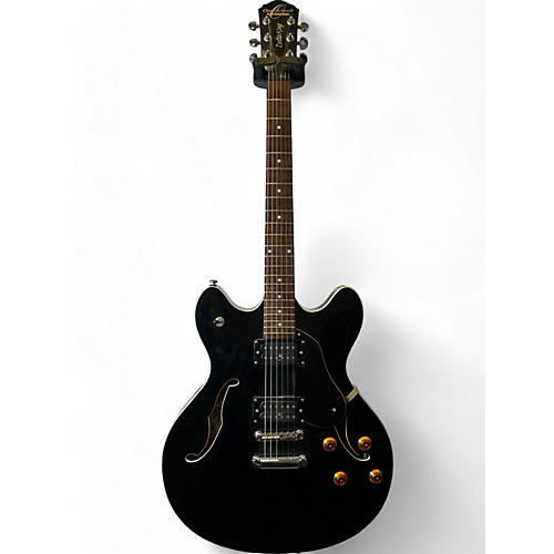 Oscar Schmidt Used Oscar Schmidt delta king Black Hollow Body Electric Guitar Black