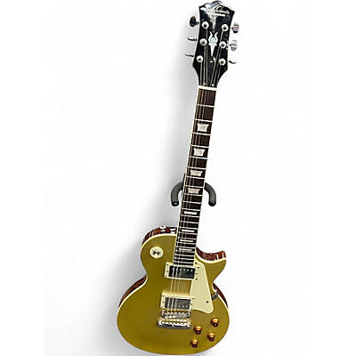 Used Oscar Schmidt single cut gold top Solid Body Electric Guitar