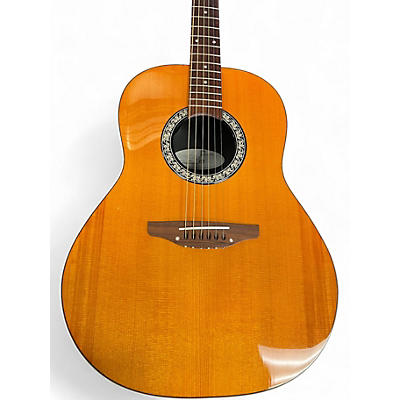 Used Ovation 1111 Standard Balladeer Natural Acoustic Guitar