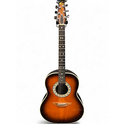 Used Ovation 1112-1 Vintage Sunburst Acoustic Guitar