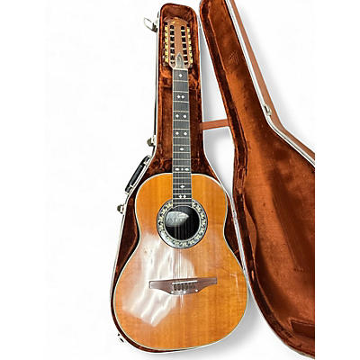 Used Ovation 12 String Natural 12 String Acoustic Guitar