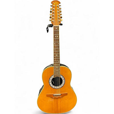 Used Ovation 1515D Natural 12 String Acoustic Electric Guitar
