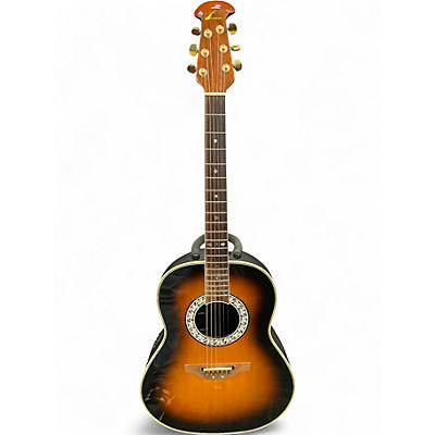 Used Ovation 1517S Ultra Series Sunburst Acoustic Electric Guitar