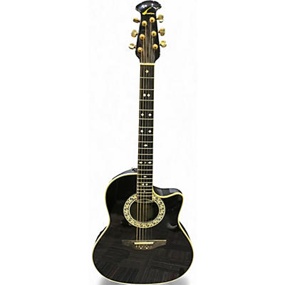 Used Ovation 1567 Legend Black Acoustic Electric Guitar
