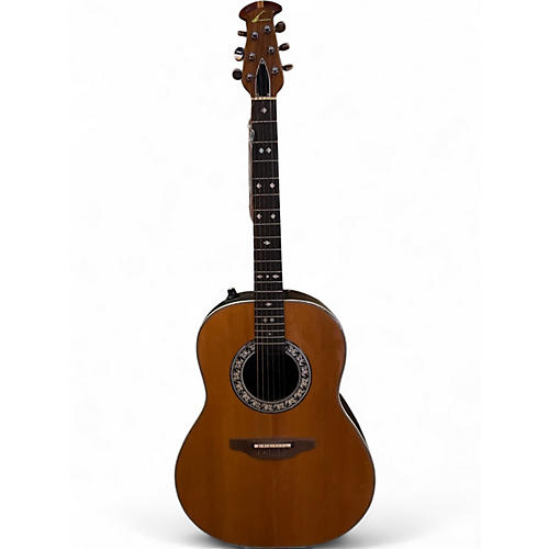 Used Ovation 1612-4 Natural Acoustic Electric Guitar Natural