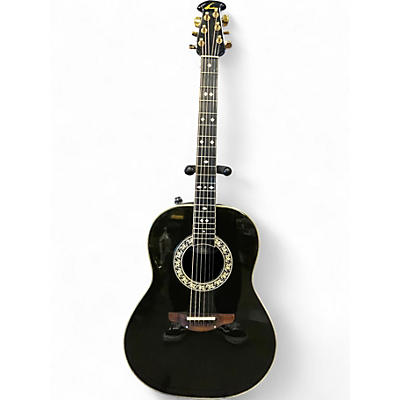 Used Ovation 1617 Black Acoustic Guitar