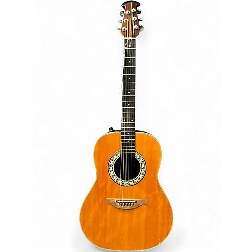 Used Ovation 1621-4 Natural Acoustic Electric Guitar Natural