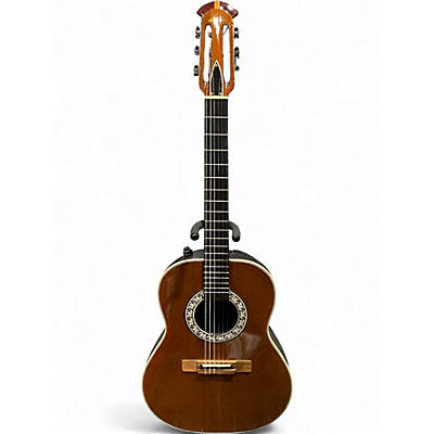 Used Ovation 1624 Brown Classical Acoustic Electric Guitar