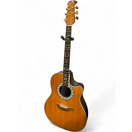 Used Ovation 1667 Natural Acoustic Electric Guitar Natural