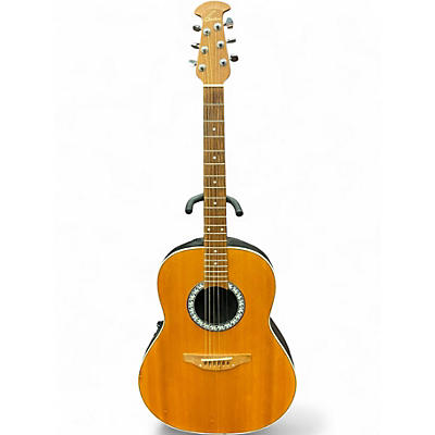 Used Ovation 1711 Natural Acoustic Electric Guitar