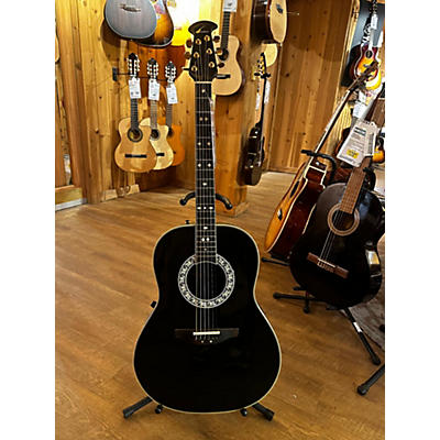 Ovation Used Ovation 1717 Black Acoustic Electric Guitar