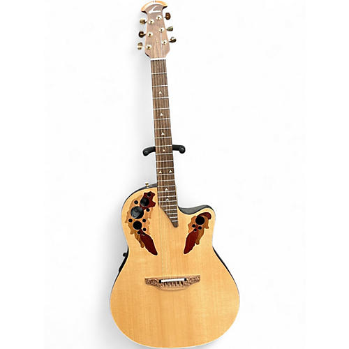 Used Ovation 1768-4S-C Natural Acoustic Electric Guitar Natural