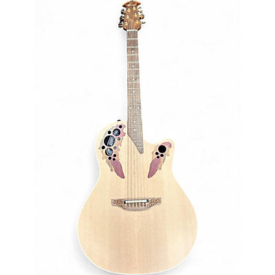 Used Ovation 1768-4S-G Natural Acoustic Electric Guitar