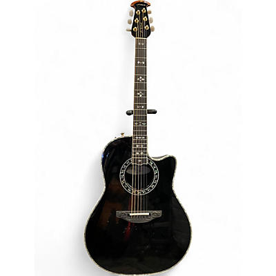 Used Ovation 1769-ADII Al Di Meola Signature Black Acoustic Electric Guitar