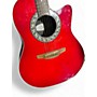Used Ovation 1771 RED Acoustic Guitar RED