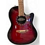 Used Ovation 1771LX Red Acoustic Electric Guitar Red