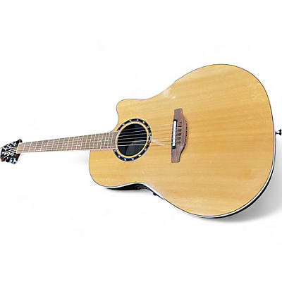 Used Ovation 1771LX Standard Balladeer Natural Acoustic Electric Guitar