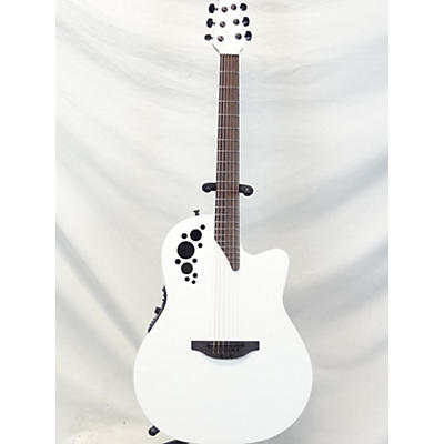 Ovation Used Ovation 1778TX-5 Elite Alpine White Acoustic Electric Guitar