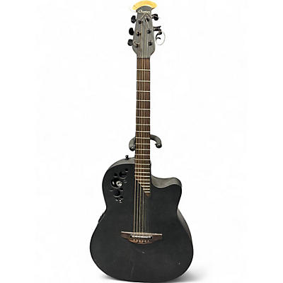 Used Ovation 1778TX-5 Elite Black Acoustic Electric Guitar